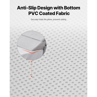 Μαξιλάρι κρεβατιού VEVOR σε σχήμα σφήνας για κεφαλάρι 76"x10"x6" Γέμισμα κενών κρεβατιού 0-7