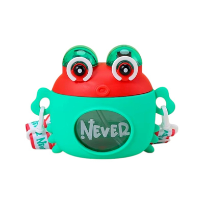 Φορητό παγούρι πλαστικό - Βατραχάκι - 600ml - 722467 - Green/Red