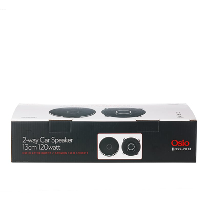 ΗΧΕΙΑ 2 ΔΡΟΜΩΝ 5,25inc 130mm ΣΤΡΟΓΓΥΛΑ 120W 86dB OSIO - 2 ΤΕΜ.