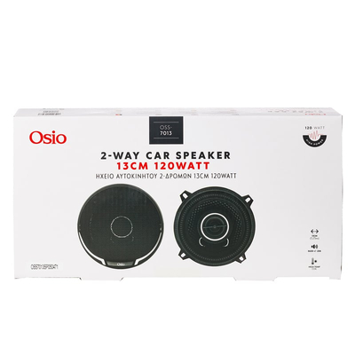 ΗΧΕΙΑ 2 ΔΡΟΜΩΝ 5,25inc 130mm ΣΤΡΟΓΓΥΛΑ 120W 86dB OSIO - 2 ΤΕΜ.