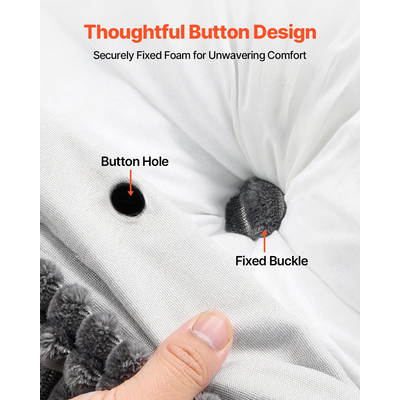 Μαξιλάρι κεφαλιού VEVOR King Wedge με 2 τσέπες και προσκέφαλα