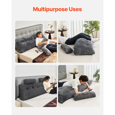 Μαξιλάρι κεφαλιού VEVOR King Wedge με 2 τσέπες και προσκέφαλα