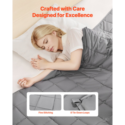 Κουβέρτα VEVOR με Βάρος 25lb 88 x 104" King Size, Δροσερή, Αναπνέουσα, Βαριά Κουβέρτα