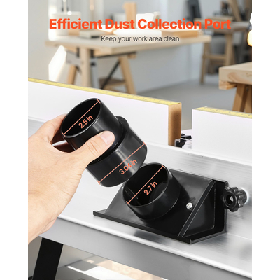 Τραπέζι Ρούτερ VEVOR 31,5x23,9 ίντσες με φράχτη και άνοιγμα συλλογής σκόνης από MDF