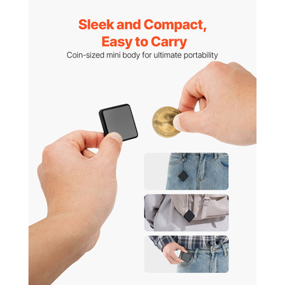 VEVOR Mini Ψηφιακή συσκευή εγγραφής φωνής με μαγνητική εγγραφή
