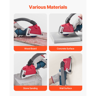 Κάλυμμα σκόνης κοπής VEVOR για γωνιακούς λειαντήρες 4-5 ιντσών με 6 ροδέλες σύσφιξης