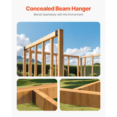 VEVOR 12 τεμάχια κρεμάστρες δοκού για κρυφή κρεμάστρα δοκού 1,93x3,62 ίντσες/49x92 mm