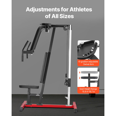 Μηχανή μύγας στήθους VEVOR Ρυθμιζόμενη μηχανή αντίστροφης μύγας για γυμναστική άνω μέρους σώματος