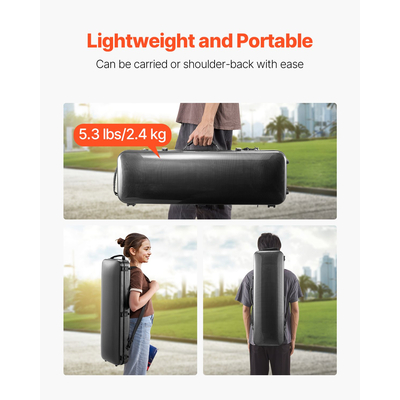 Φορητή τσάντα μεταφοράς βιολιού VEVOR από σύνθετες ίνες άνθρακα 4/4 πλήρους μεγέθους