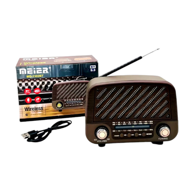 Επαναφορτιζόμενο ραδιόφωνο Retro - MD-1302BT - 020108 - Dark Brown