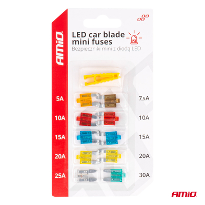 ΑΣΦΑΛΕΙΕΣ MINI BLADE (ΜΑΧΑΙΡΩΤΕΣ) & ΕΡΓΑΛΕΙΟ ΑΦΑΙΡΕΣΗΣ ΚΑΡΤΕΛΑ (5A/10A/15A/ 20A/25A)  -10 ΤΕΜ.