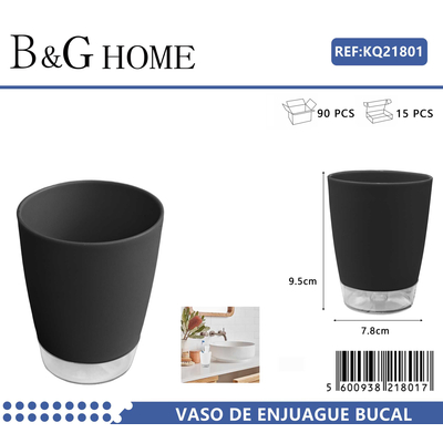 Θήκη οδοντόβουρτσας πλαστική - Black - 21801