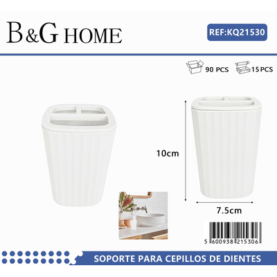 Θήκη οδοντόβουρτσας πλαστική - White - 21530