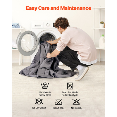 Κουβέρτα VEVOR με Βάρος 25lb 80 x 87 in King Size, μαλακή, βαριά κουβέρτα από 100% βαμβάκι