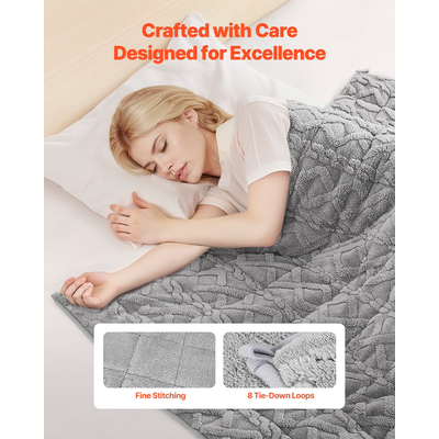 Κουβέρτα VEVOR με Βάρος 20lb 60 x 80 in Queen Size από Φλις Σέρπα με Βαρύτητα