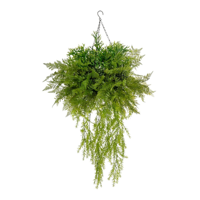 GloboStar® Artificial Garden BOUQUET VARIOUS HANGING PLANT 20625 Τεχνητό Κρεμαστό Διακοσμητικό Φυτό Μιξ Μ75 x Π75 x Y100cm