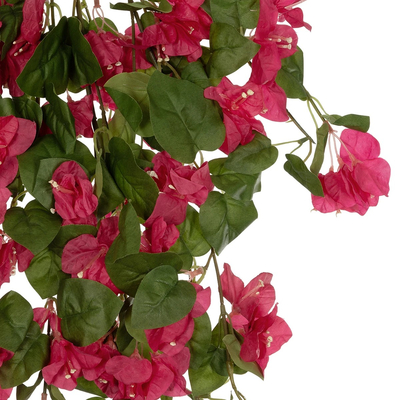 GloboStar® Artificial Garden BOUGAINVILLEA BRANCH 20663 Τεχνητό Κρεμαστό Διακοσμητικό Κλαδί Μπουκανβίλιας Φουξ Μ45 x Π12 x Υ90cm