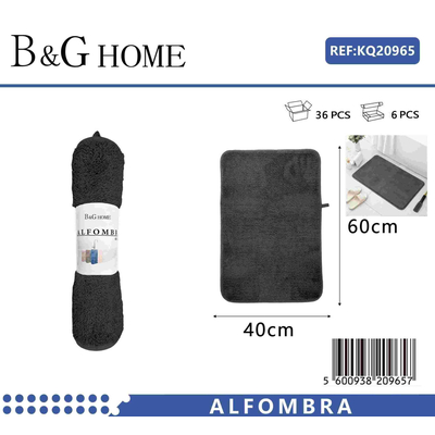 Πατάκι μπάνιου - M0831 - 40x60cm - Black - 20965