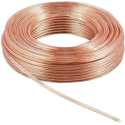 FTT12-013 ΚΑΛΩΔΙΟ TELEWIRE ΗΧΕΙΩΝ ΔΙΑΦΑΝΟ  2 Χ 0.75mm ΚΑΘΑΡΟΣ ΧΑΛΚΟΣ (20METΡΑ) - FTT12-013