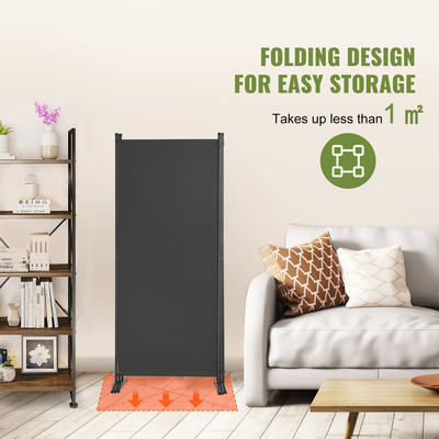 Διαχωριστικό Δωματίου VEVOR 3 Πάνελ, Πτυσσόμενο Υφασμάτινο Διαχωριστικό Γραφείου, Γκρι