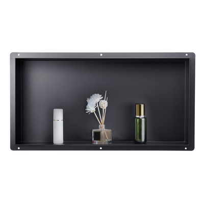 Θέση ντους VEVOR 33,0 x 63,5 x 10,2 cm Εντοιχιζόμενο ράφι χωρίς πλαίσιο από ανοξείδωτο ατσάλι