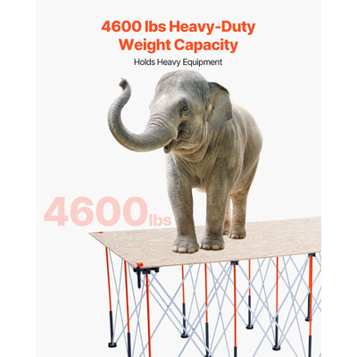 Φορητή πτυσσόμενη βάση εργασίας VEVOR 2445 x 1255 mm Πτυσσόμενη βάση εργασίας 2724 kg