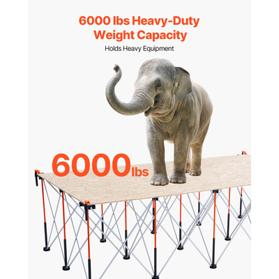 Φορητή πτυσσόμενη βάση εργασίας VEVOR 2455 x 1260 mm Πτυσσόμενη βάση εργασίας 2724 kg