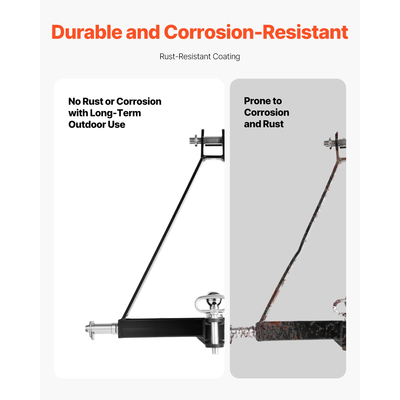 VEVOR Δέκτης ρυμούλκησης 3 σημείων 2" Προσαρμογέας γρήγορης ζεύξης Χωρητικότητα 6000 λίβρες