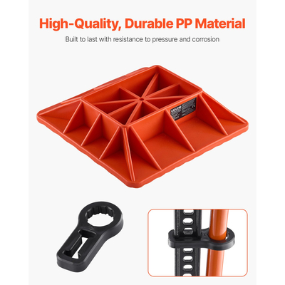 Βάση και λαβή γρύλου υψηλής ανύψωσης VEVOR για στήριξη εκτός δρόμου, κόκκινη