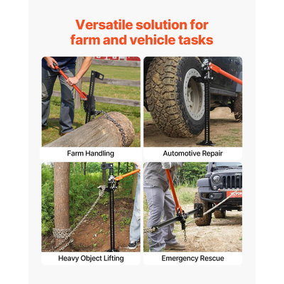 Βαρούλκο VEVOR 86cm Off Road Farm Jack Hoist 3,18 τόνων υψηλής ανύψωσης τρακτέρ