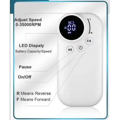 Επαναφορτιζόμενος τροχός μανικιούρ-πεντικιούρ - VNK-S301 - 581559 - White