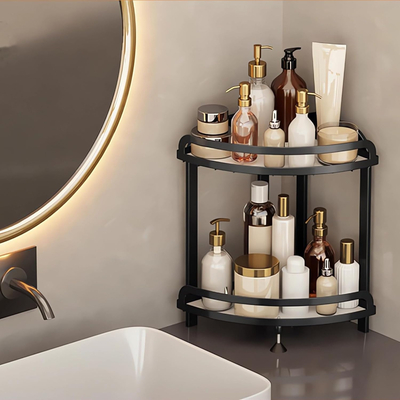 Ραφιέρα οργάνωσης καλλυντικών γωνιακή - MZY-520-2 - 718530 - Black