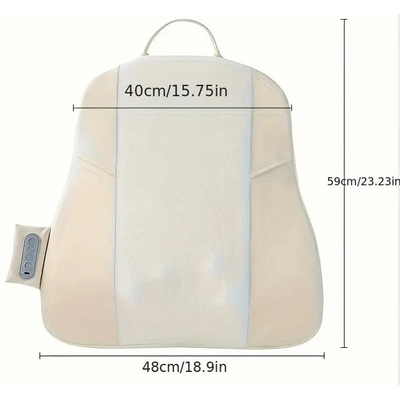 Επαναφορτιζόμενο μαξιλάρι μασάζ πλάτης με υπέρυθρη θερμότητα - 812969