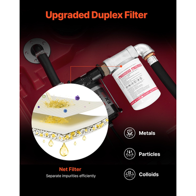 Φορητή δεξαμενή καυσίμου VEVOR Diesel 116 γαλόνια Δεξαμενή βενζίνης 12V Αντλία μεταφοράς 10GPM