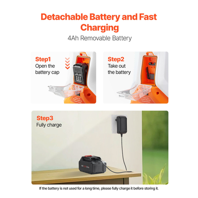 Ψεκαστήρας πλάτης VEVOR 4 γαλονιών με μπαταρία, 0-90 PSI, 4 ώρες λειτουργίας για γκαζόν αυλής