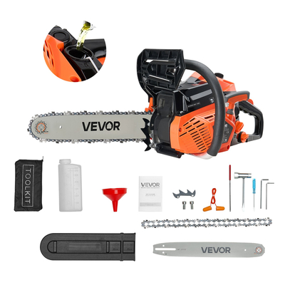 Αλυσοπρίονο Βενζίνης VEVOR 40cc 1,8 HP Αλυσοπρίονο Βενζίνης 14 ιντσών για κοπή ξύλου