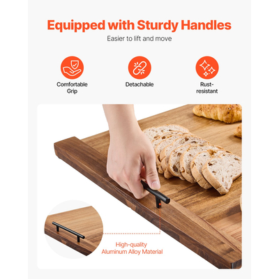 Κάλυμμα κουζίνας VEVOR από ξύλο ακακίας, ηλεκτρική κουζίνα αερίου