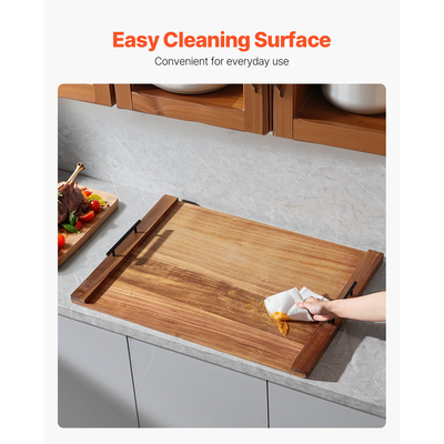 Κάλυμμα κουζίνας VEVOR από ξύλο ακακίας, ηλεκτρική κουζίνα αερίου