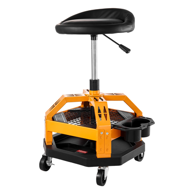 Σκαμπό VEVOR Rolling Shop βαρέως τύπου, κάθισμα γκαράζ, φορτίο 130 κιλών με ροδάκια