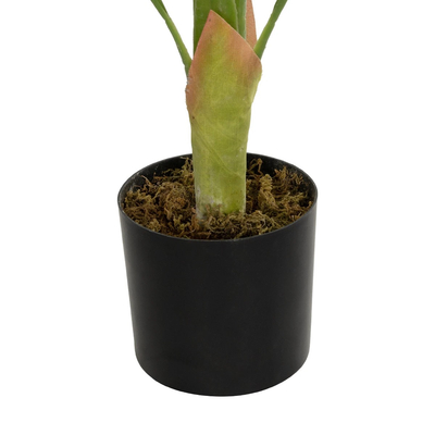 GloboStar® Artificial Garden ALBINO MONSTERA 20938 Τεχνητό Διακοσμητικό Φυτό Πράσινη & Λευκή Μονστέρα Μ90 x Π90 x Υ90cm