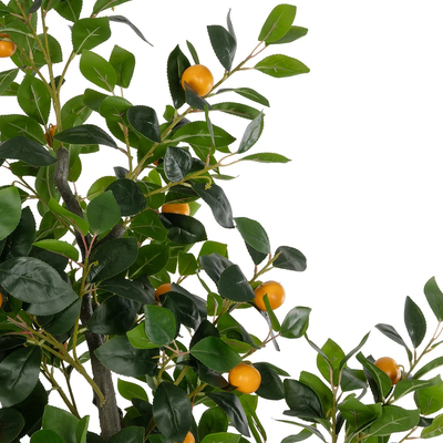 GloboStar® Artificial Garden ORANGE TREE 21110 Τεχνητό Διακοσμητικό Δέντρο Πορτοκαλιά Μ110 x Π80 x Υ200cm