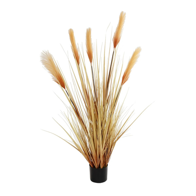 GloboStar® Artificial Garden PAMPAS GRASS 21476 Τεχνητό Διακοσμητικό Φυτό Μπεζ Πάμπας Μ90 x Π40 x Υ150cm