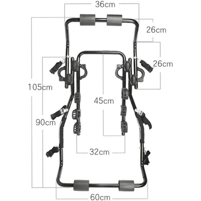 Σχάρα αυτοκινήτου για 3 ποδήλατα - SJ-541 - 653074