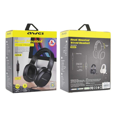 Ενσύρματα ακουστικά - Headphones - GM6 - AWEI - 002356