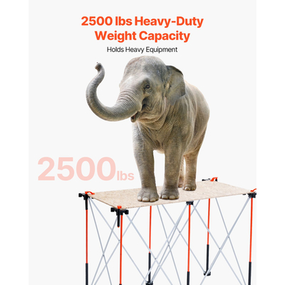 Φορητή πτυσσόμενη βάση εργασίας VEVOR 1267 x 665 mm Πτυσσόμενη βάση εργασίας 1135 kg