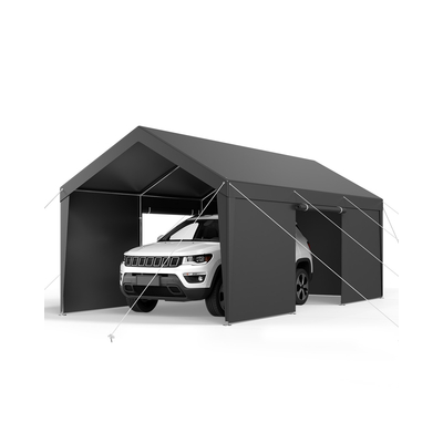Στέγαστρο αυτοκινήτου VEVOR 12x20FT βαρέως τύπου με πλαϊνά τοιχώματα γκρι