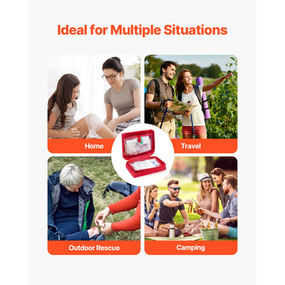 Κιτ πρώτων βοηθειών VEVOR Μεγάλη τσάντα επιβίωσης 420 τεμαχίων για ιατρικά είδη έκτακτης ανάγκης