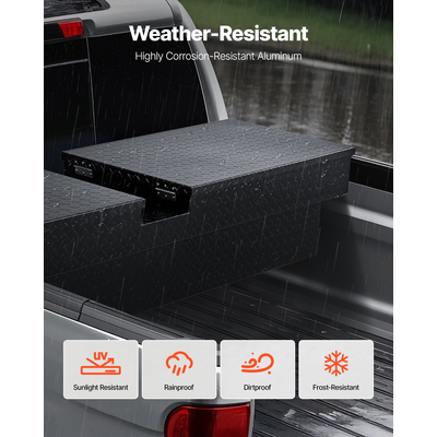 Εργαλειοθήκη VEVOR Crossover 70x20x13 σε βαρέως τύπου αλουμινένια εργαλειοθήκη για καρότσα φορτηγού
