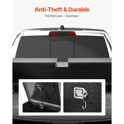 Εργαλειοθήκη VEVOR Crossover 70x20x13 σε βαρέως τύπου αλουμινένια εργαλειοθήκη για καρότσα φορτηγού