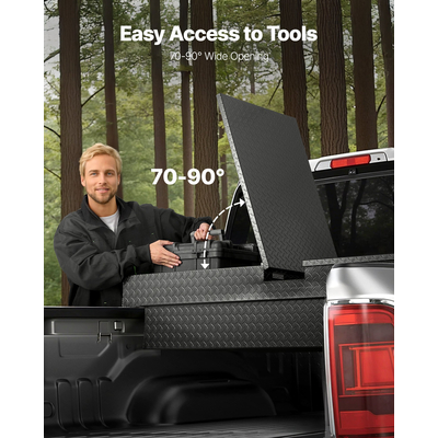 Εργαλειοθήκη VEVOR Crossover 70x20x13 σε βαρέως τύπου αλουμινένια εργαλειοθήκη για καρότσα φορτηγού